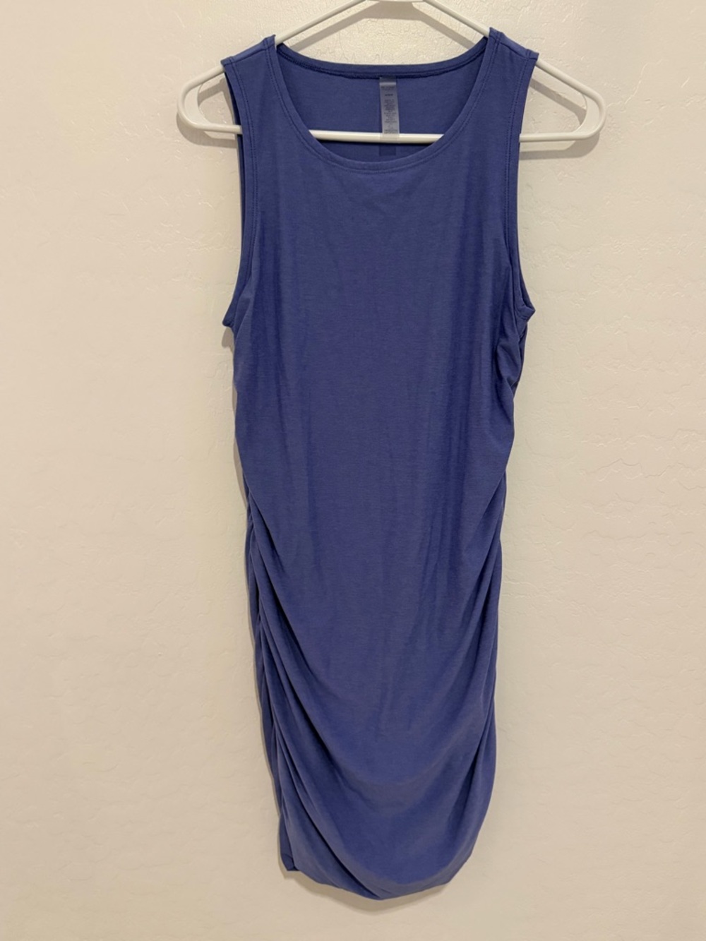 Beyond Yoga Sleeveless Ruched Tank Dress - lavender